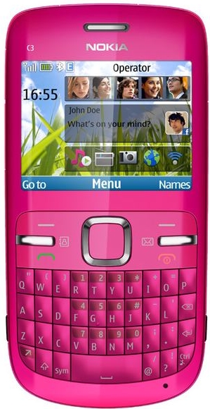 Мобильный телефон Nokia C3-00 Hot Pink в Киеве