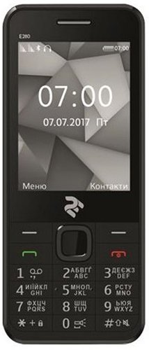 Мобільний телефон 2E E280 Dual Sim Black в Києві