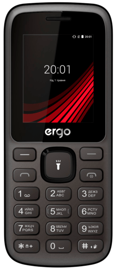Мобільний телефон ERGO F185 Speak DS Black в Києві