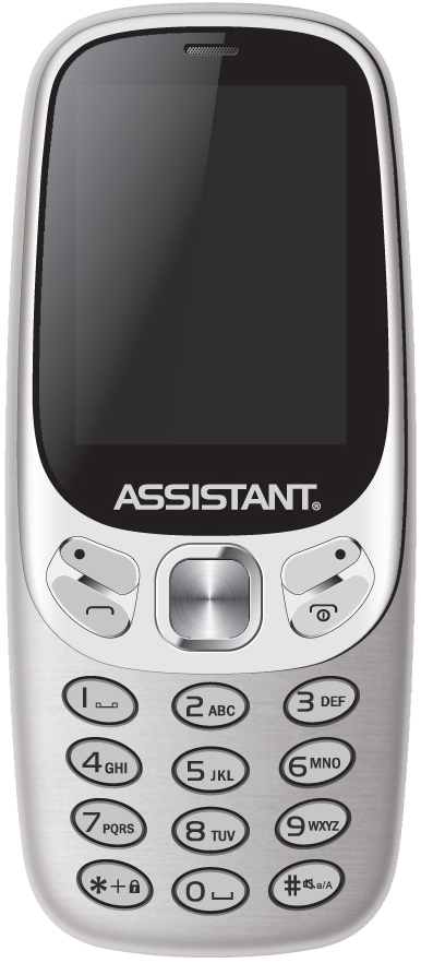 Мобільний телефон ASSISTANT AS-203 Silver в Києві