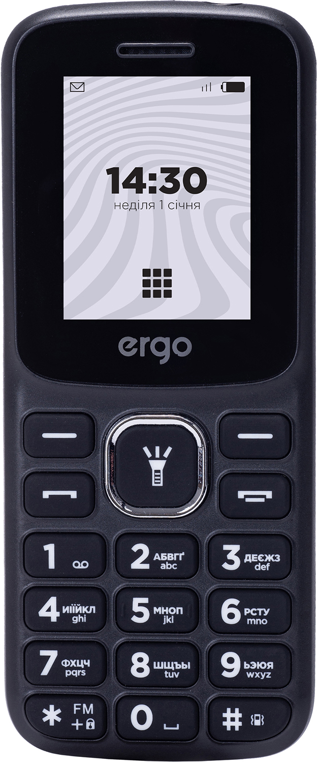 Мобильный телефон ERGO B182 Dual Sim Black в Киеве