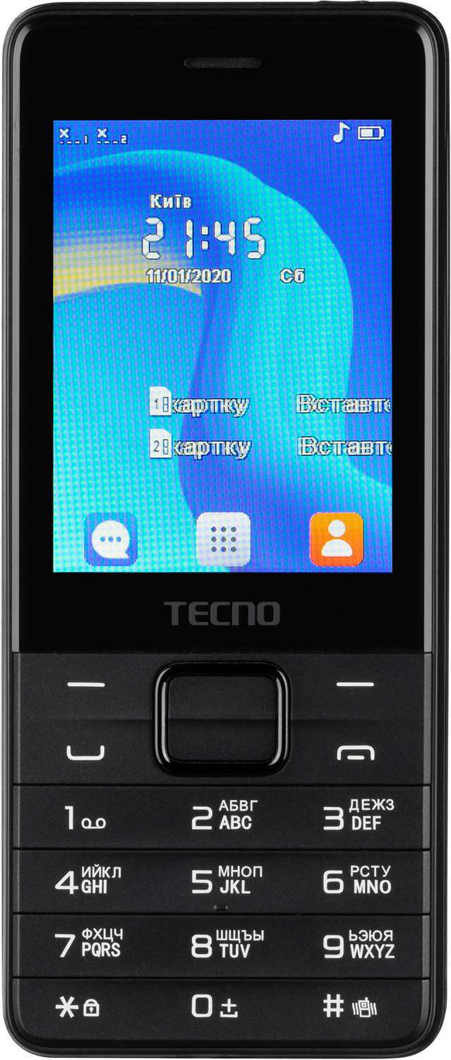 Мобільний телефон TECNO T454 Black в Києві