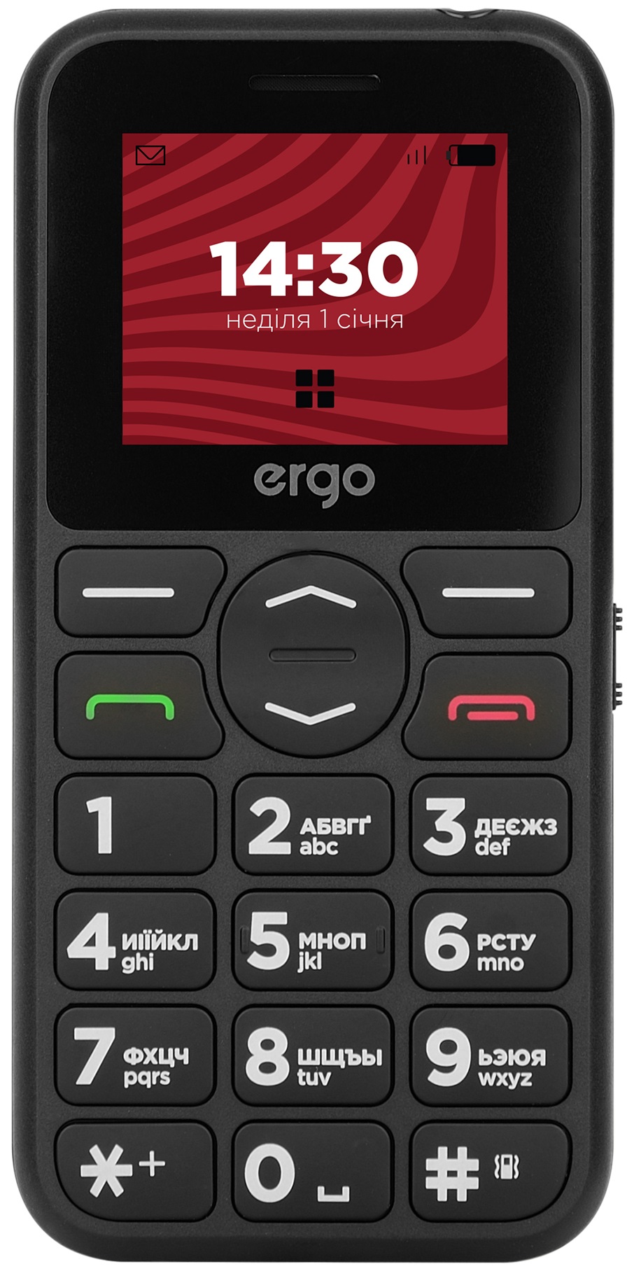 Мобильный телефон ERGO R181 Dual Sim Black в Киеве