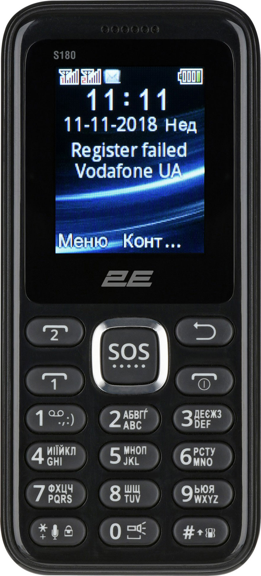 Мобільний телефон 2E S180 Black в Києві