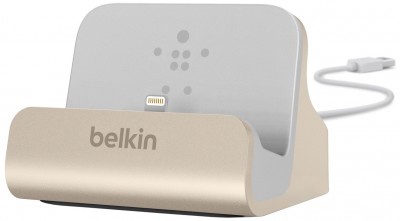 Док-станція Belkin Charge+Sync MIXIT iPhone 6s/SE Dock Gold (F8J045btG) в Києві