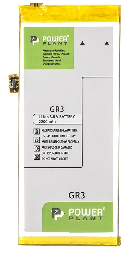Аккумулятор PowerPlant Huawei GR3 (HB3742A0EZC+) 2200mAh (SM150151) в Киеве