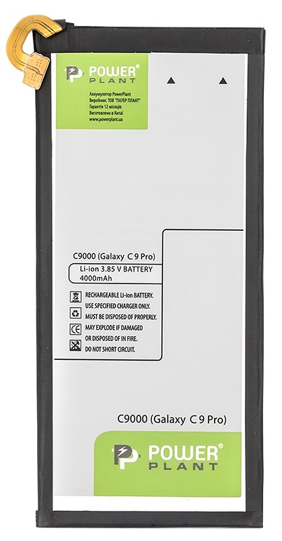 Акумулятор PowerPlant Samsung C9000 Galaxy C9 Pro (EB-BC900ABE) 4000m в Києві