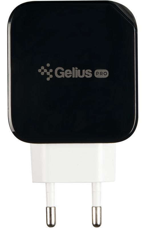 Сетевое зарядное устройство Gelius Pro Voltag 2USB (2A) + Type-C черный в Киеве