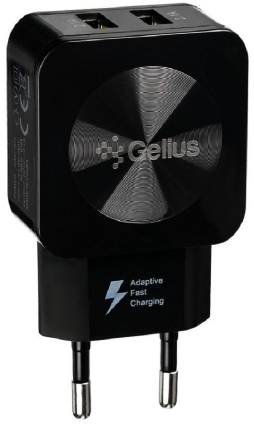 Сетевое зарядное устройство GELIUS Ultra Prime GU-HC02 2USB 12W Black (74893) в Киеве
