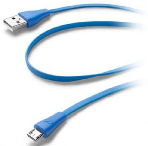 Кабель Cellular Line micro USB blue (USBDATACMICROUSBB) в Києві