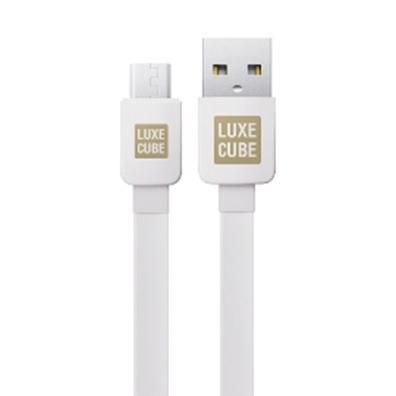 Кабель LuxeCube micro-USB 1м White в Киеве