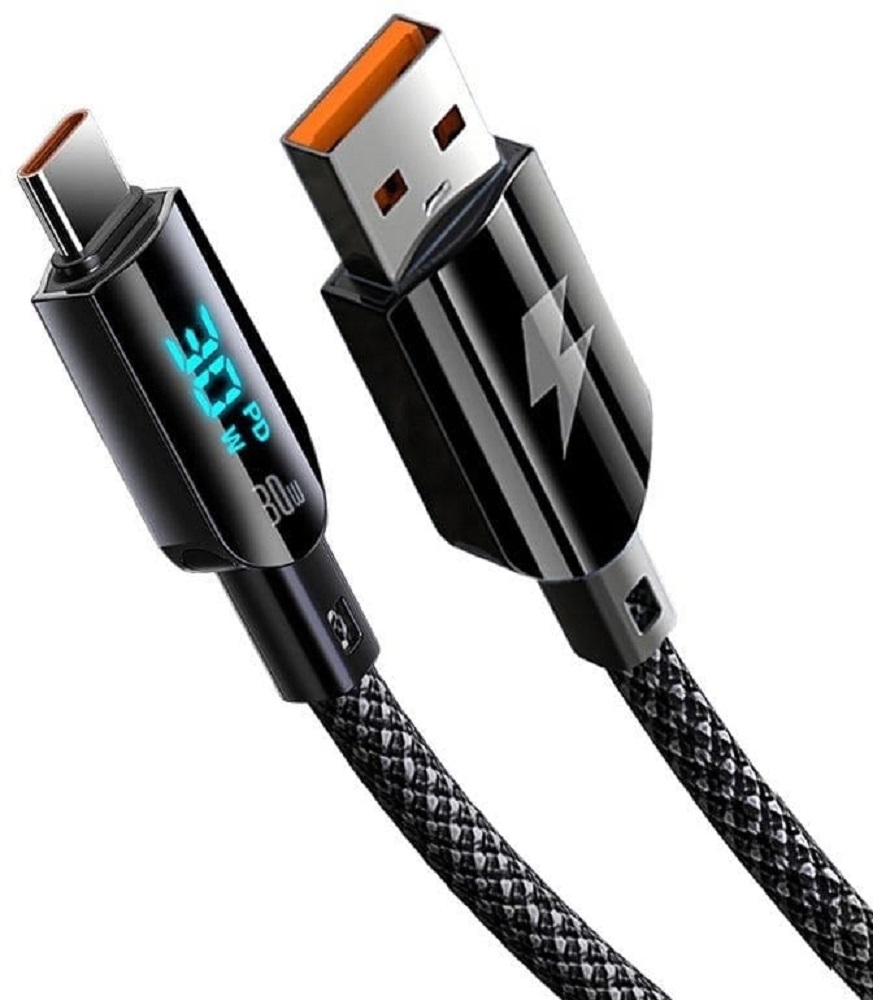 Кабель GELIUS Screen GP-UCN008 USB-A/Type-C Black 30W 1.2 м (99207) в Києві