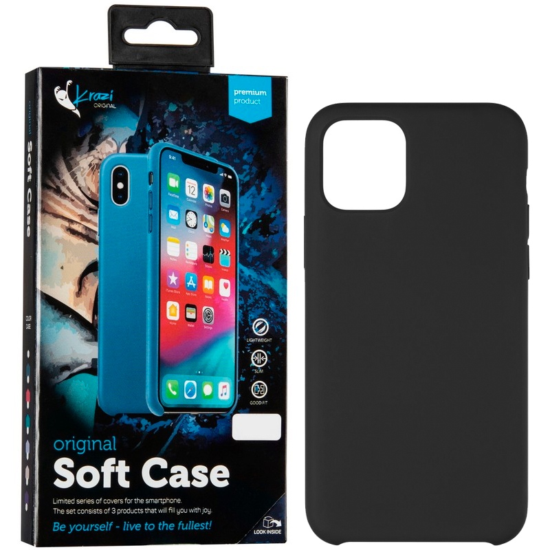 Накладка KRAZI Soft Case для Apple iPhone 11 Pro Max Black (76241) в Киеве