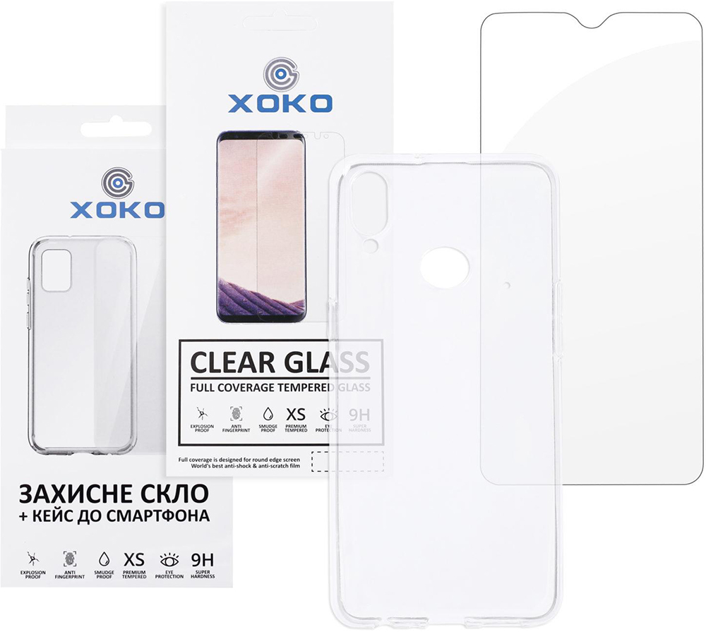 Чохол ХОКО Ultra Air и стекло ХОКО Ultra Clear для Samsung Galaxy A10s (XK-CS-ULT-SM-A10s) в Києві