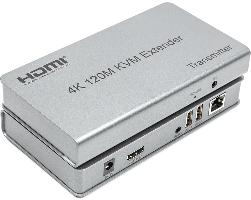 Подовжувач HDMI сигналу POWERPLANT HDMI (HDES120-KVM) (CA912933) в Києві