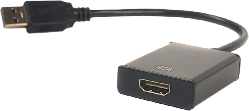 Кабель-перехідник POWERPLANT HDMI (F)/USB 3.0 (CA910373) в Києві