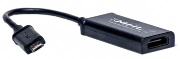 Кабель-перехідник POWERPLANT microUSB - HDMI 0.15м (KD00AS1240) в Києві
