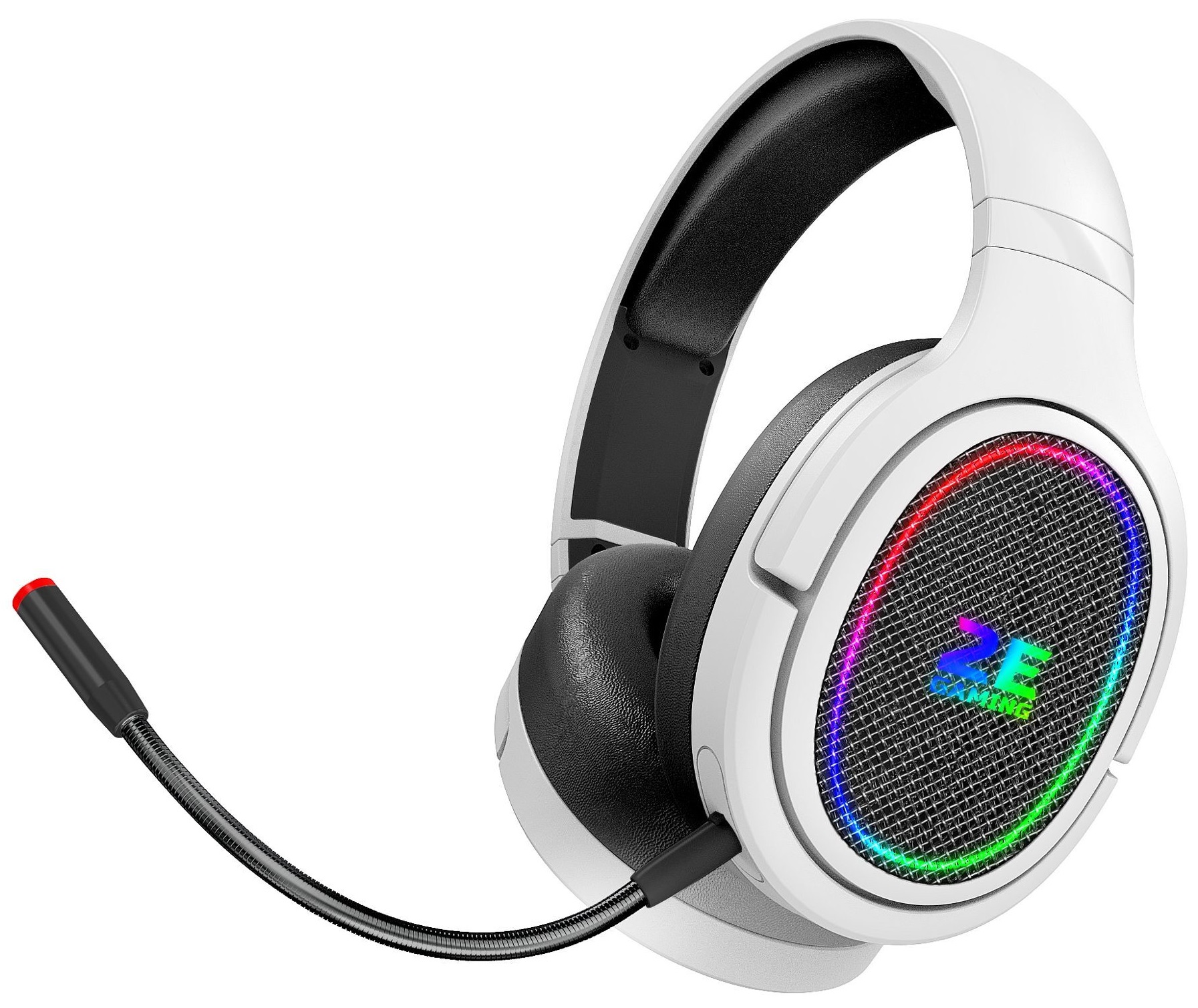 Гарнітура ігрова 2E GAMING HG330 RGB USB 7.1 White (2E-HG330WT-7.1) в Києві