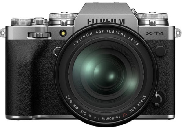 Фотокамера цифровая FUJIFILM X-T4 + XF 16-80 F4 Kit Silver (16651136) в Киеве