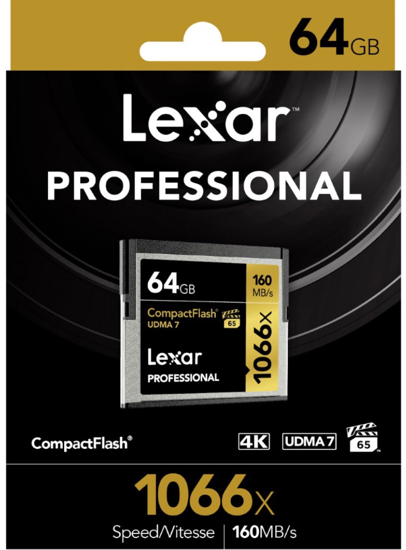 Карта пам'яті LEXAR 64GB Professional 1066x CompactFlash (LCF64GCRB1066) в Києві
