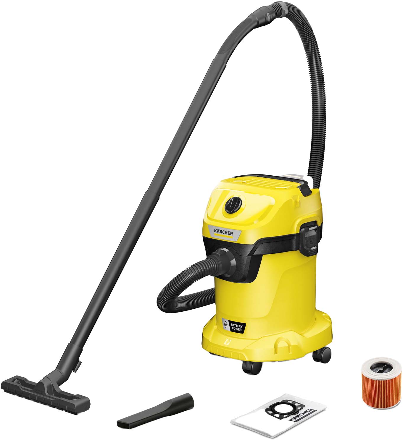Пилосос KARCHER WD 3-18 (1.628-550.0) без АКБ та ЗП в Києві