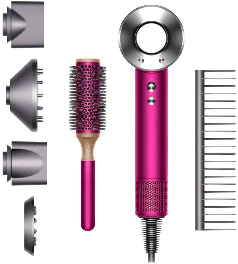 Фен DYSON Supersonic Fuchsia HD03 Brush Kit в Києві