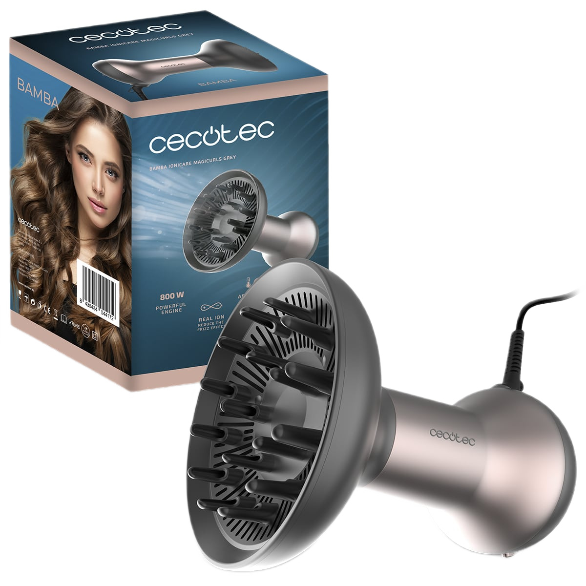 Фен CECOTEC Ionicare MagiCurls Grey (CCTC-04417) в Києві