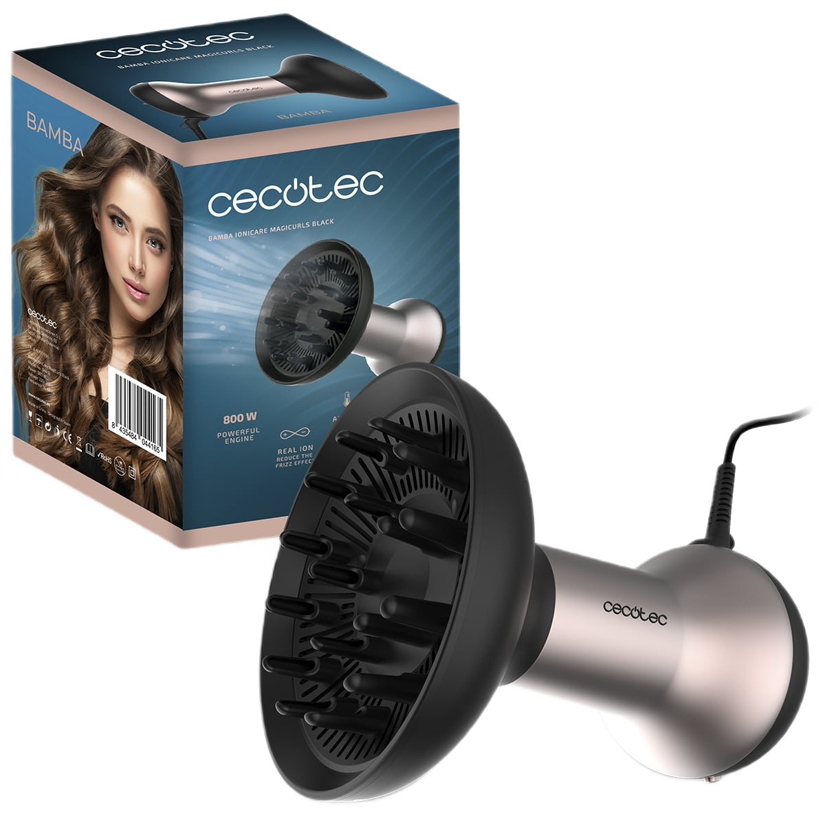 Фен CECOTEC Ionicare MagiCurls Black (CCTC-04416) в Києві