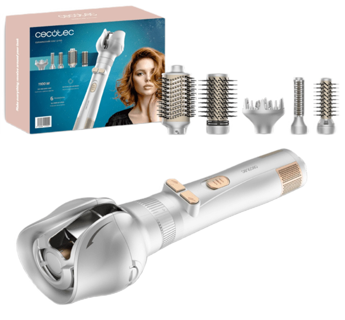 Фен-щітка CECOTEC CeramicCare 6in1 Gyro (CCTC-01000) в Києві
