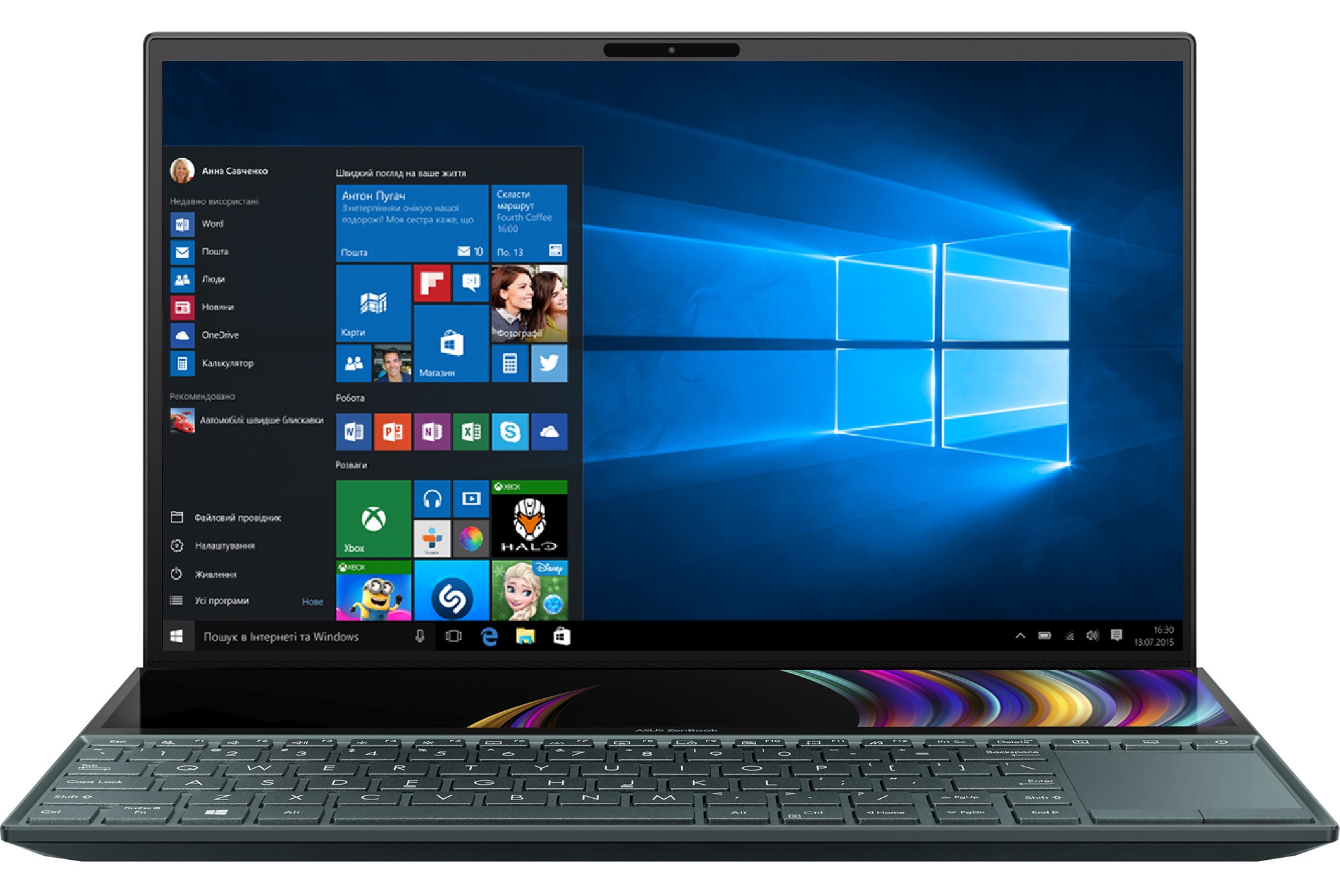 Ноутбук ASUS ZenBook Duo UX481FL-BM044T Celestial Blue (90NB0P61-M0349) в Киеве