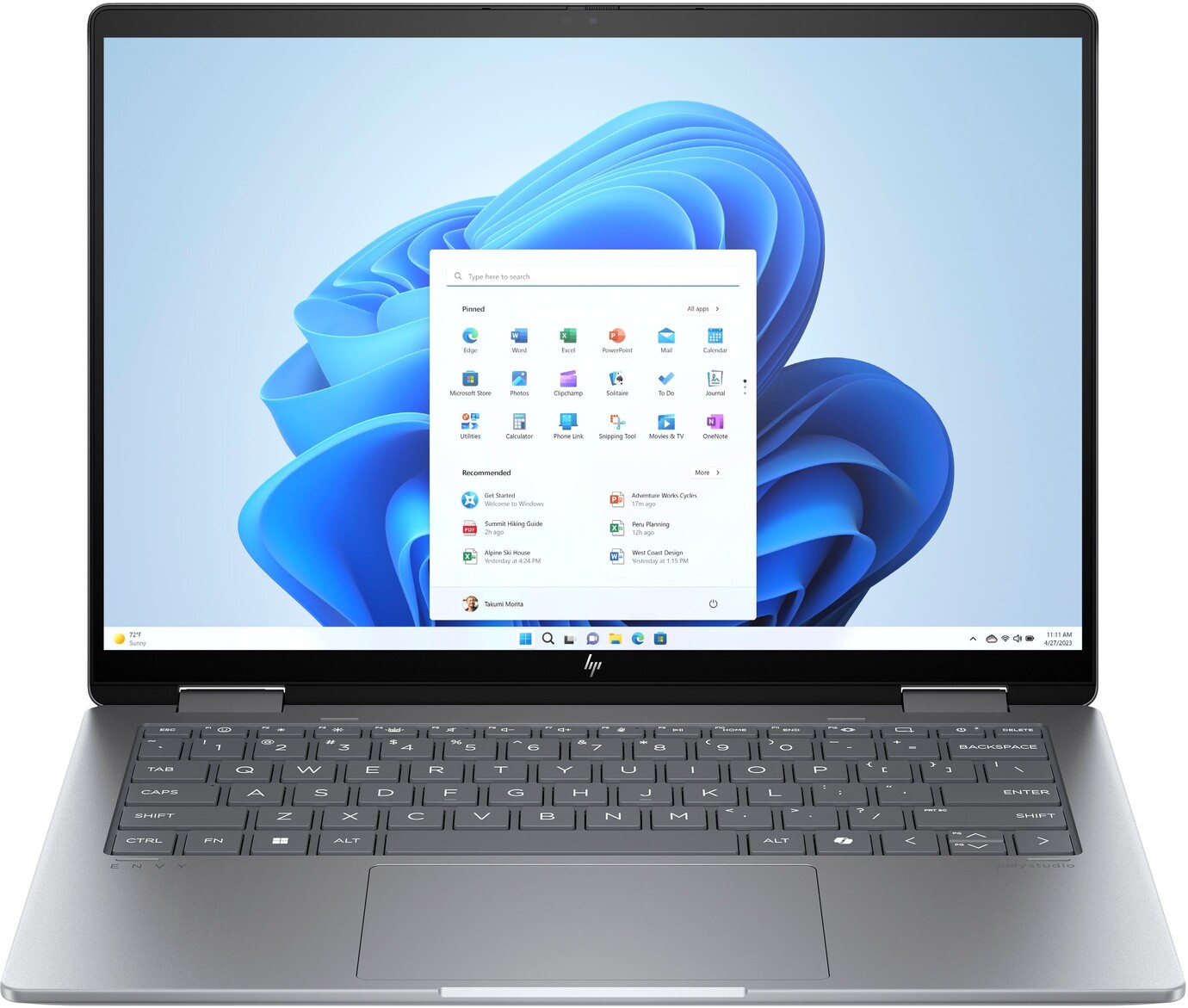 Ноутбук HP ENVY x360 14-fa0001ua сірий (AQ8H9EA) в Києві
