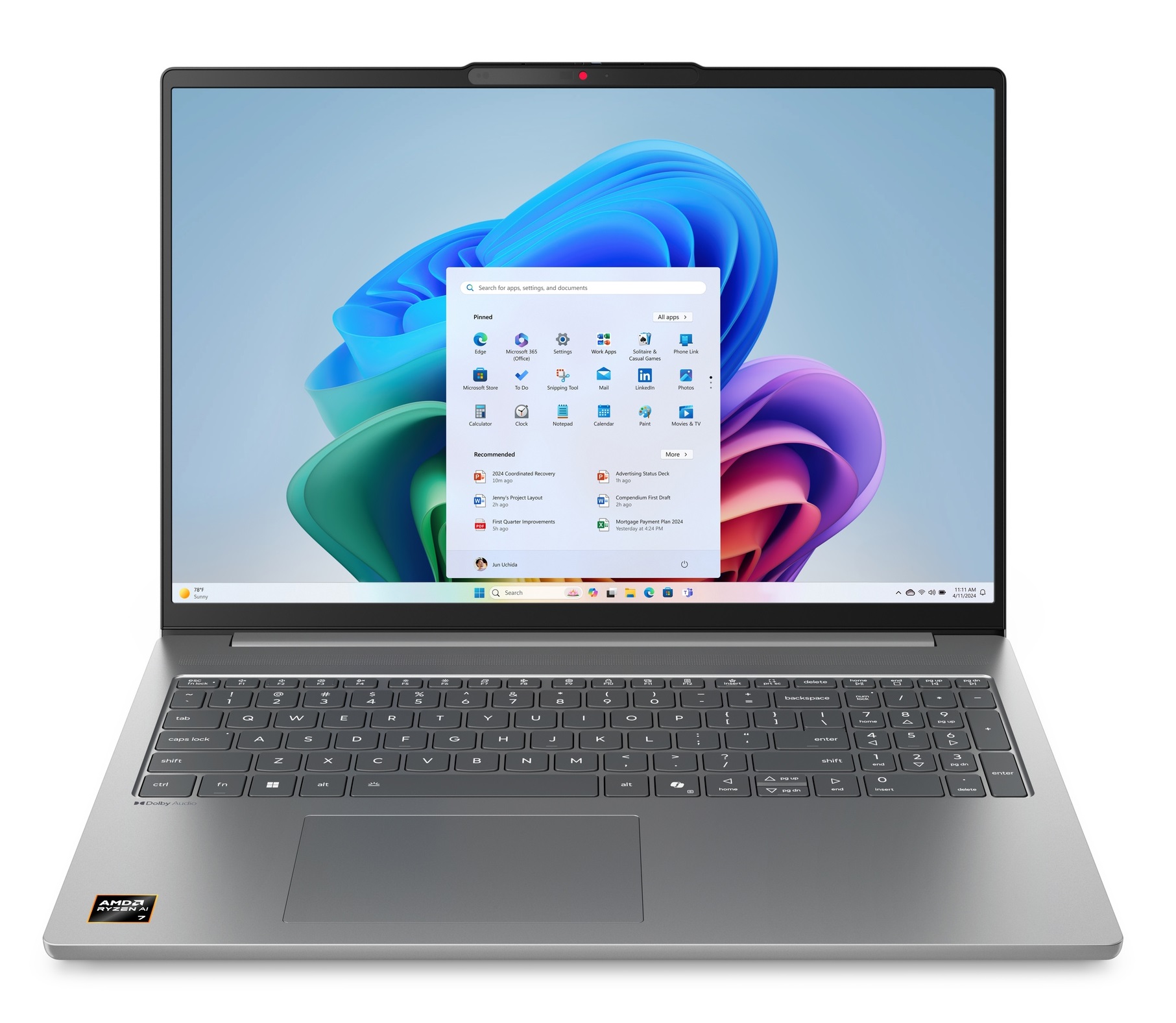 Ноутбук LENOVO IdeaPad Slim 5 16ARP10 Monthly Grey (83HU001JRA) в Києві
