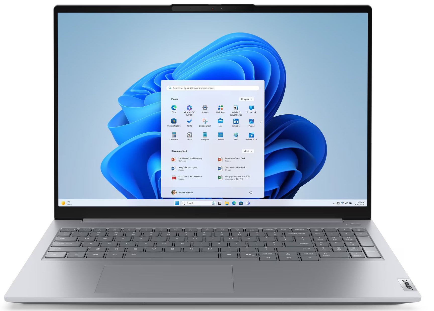 Ноутбук LENOVO ThinkBook 16 G8 IAL Arctic Grey (21SK007YRA) в Києві