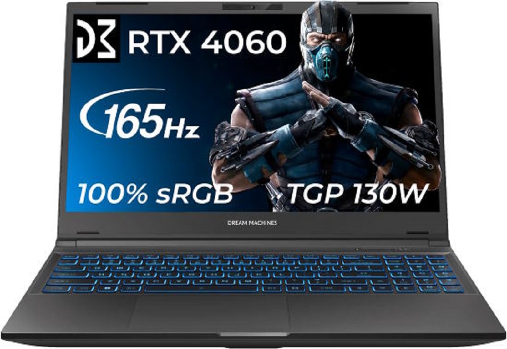 Ноутбук DREAM MACHINES RG4060 RG4060-15UA52 Чорний (RG4060-15UA52) в Києві