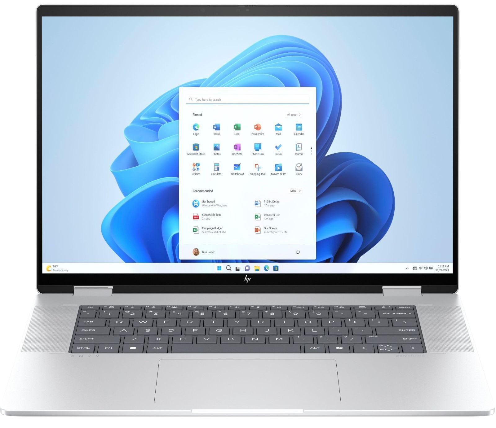 Ноутбук HP Envy x360 Laptop 16-ac0009ua Glacier Silver (B9PL2EA) в Києві