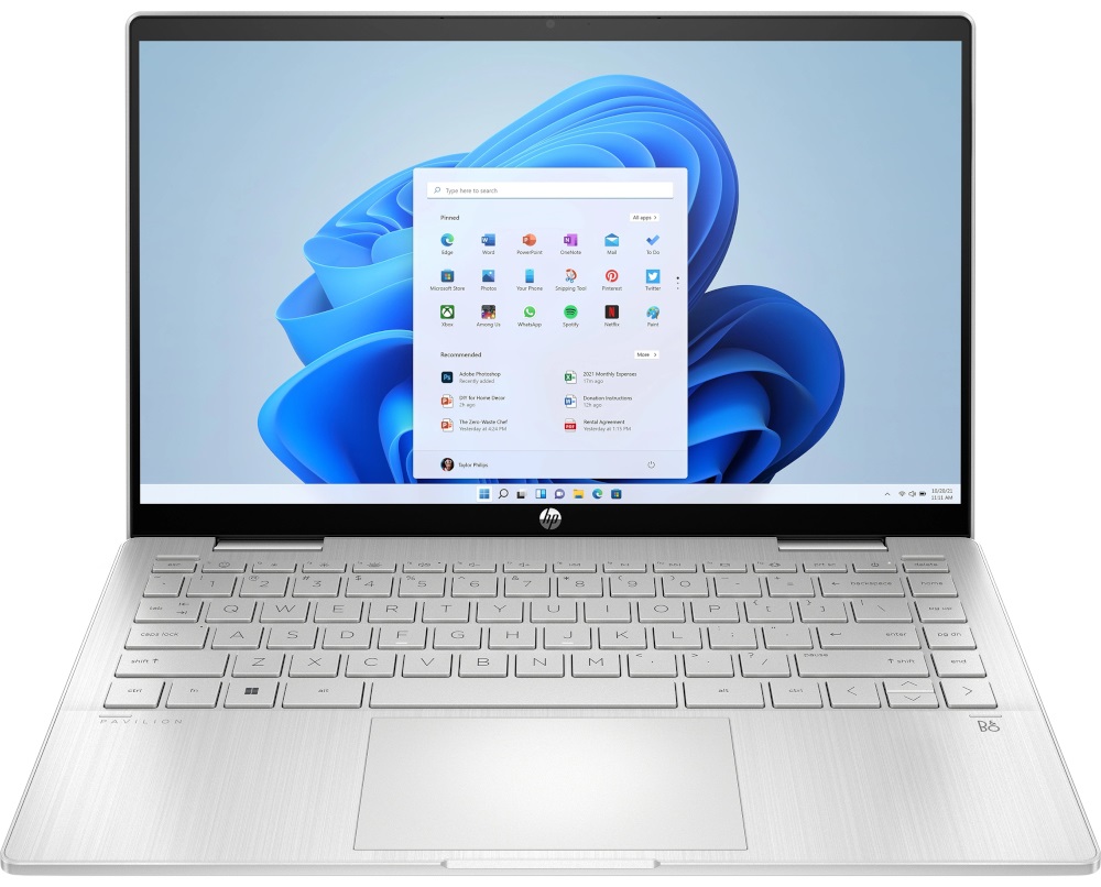 Ноутбук HP Pavilion x360 Laptop 14-ek1012ua Natural Silver (B9PB9EA) в Києві