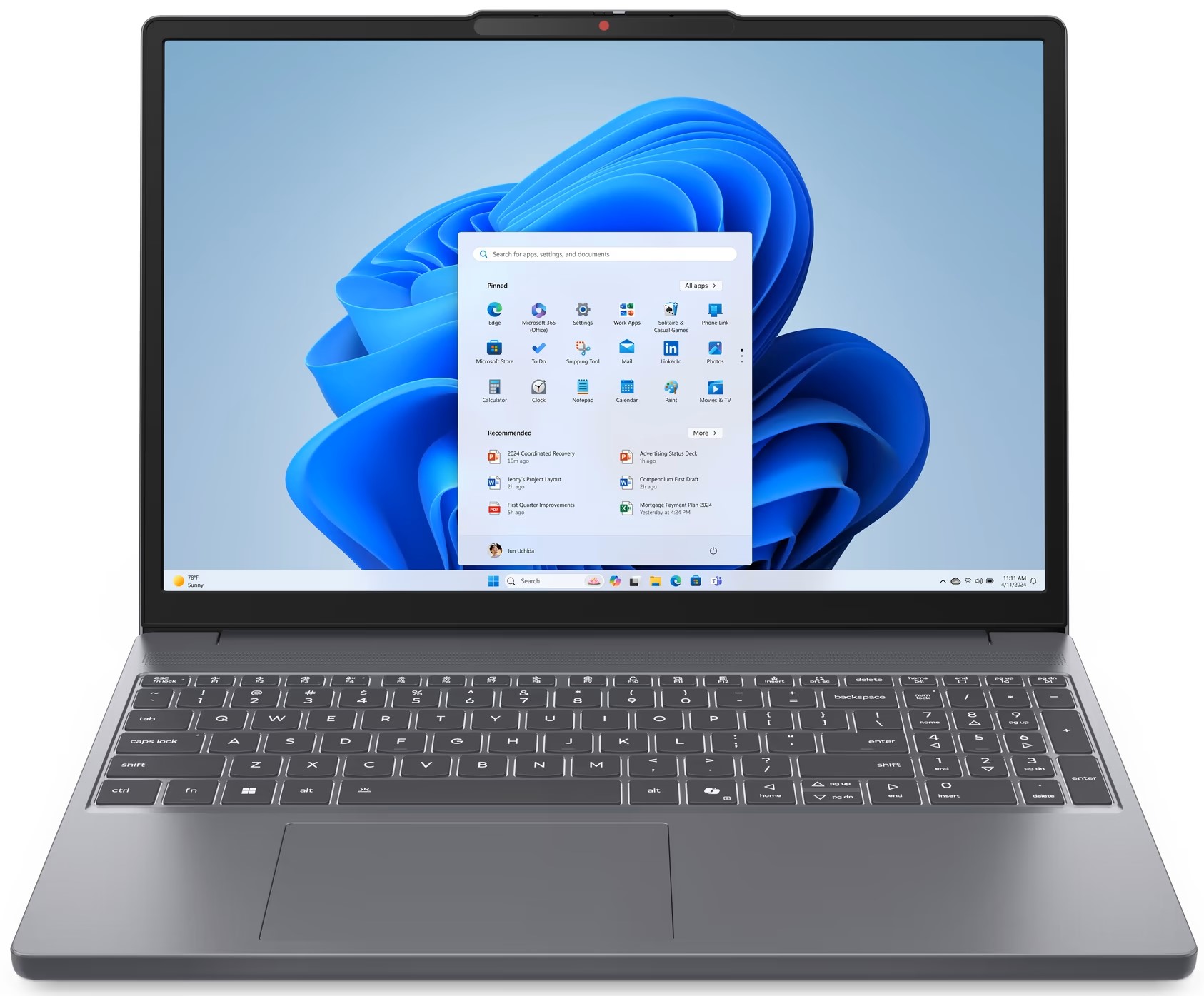 Ноутбук LENOVO IdeaPad Slim 3 15ARP10 Сірий (83K700A0RA) в Києві