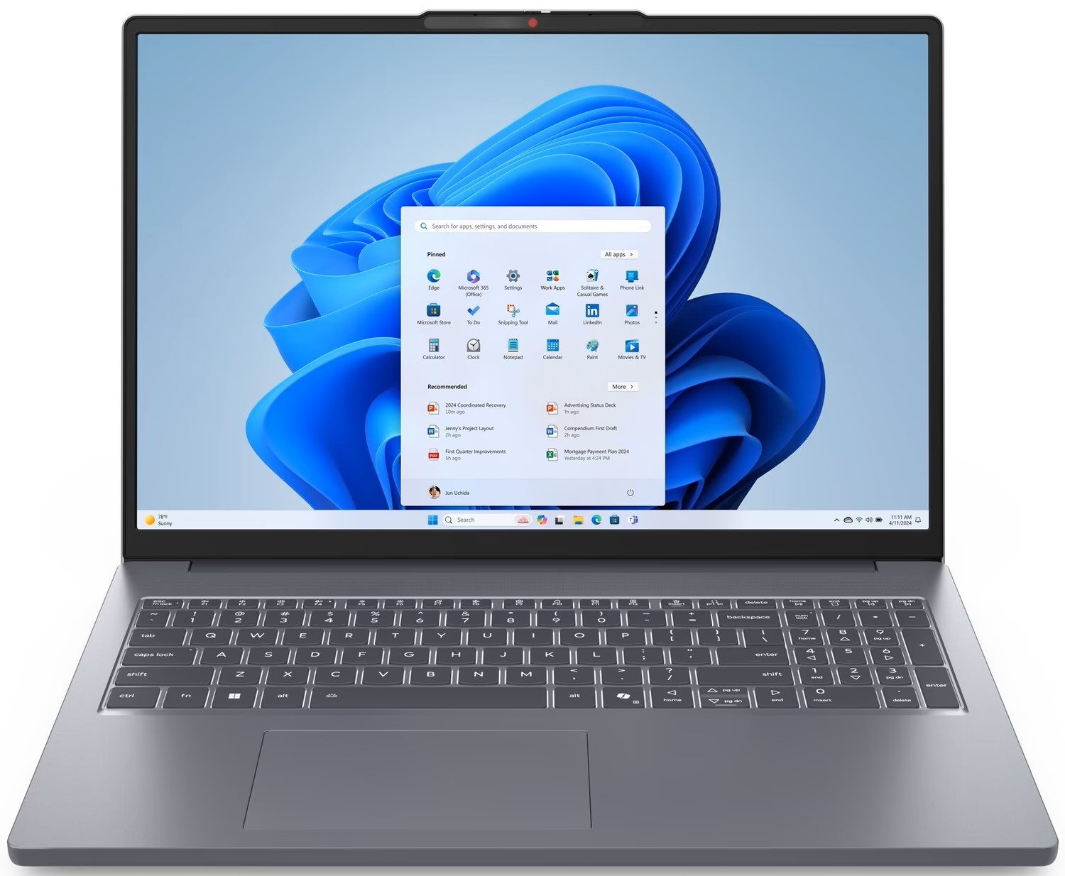 Ноутбук LENOVO IdeaPad Slim 3 16ARP10 Серый (83K8005HRA) в Киеве