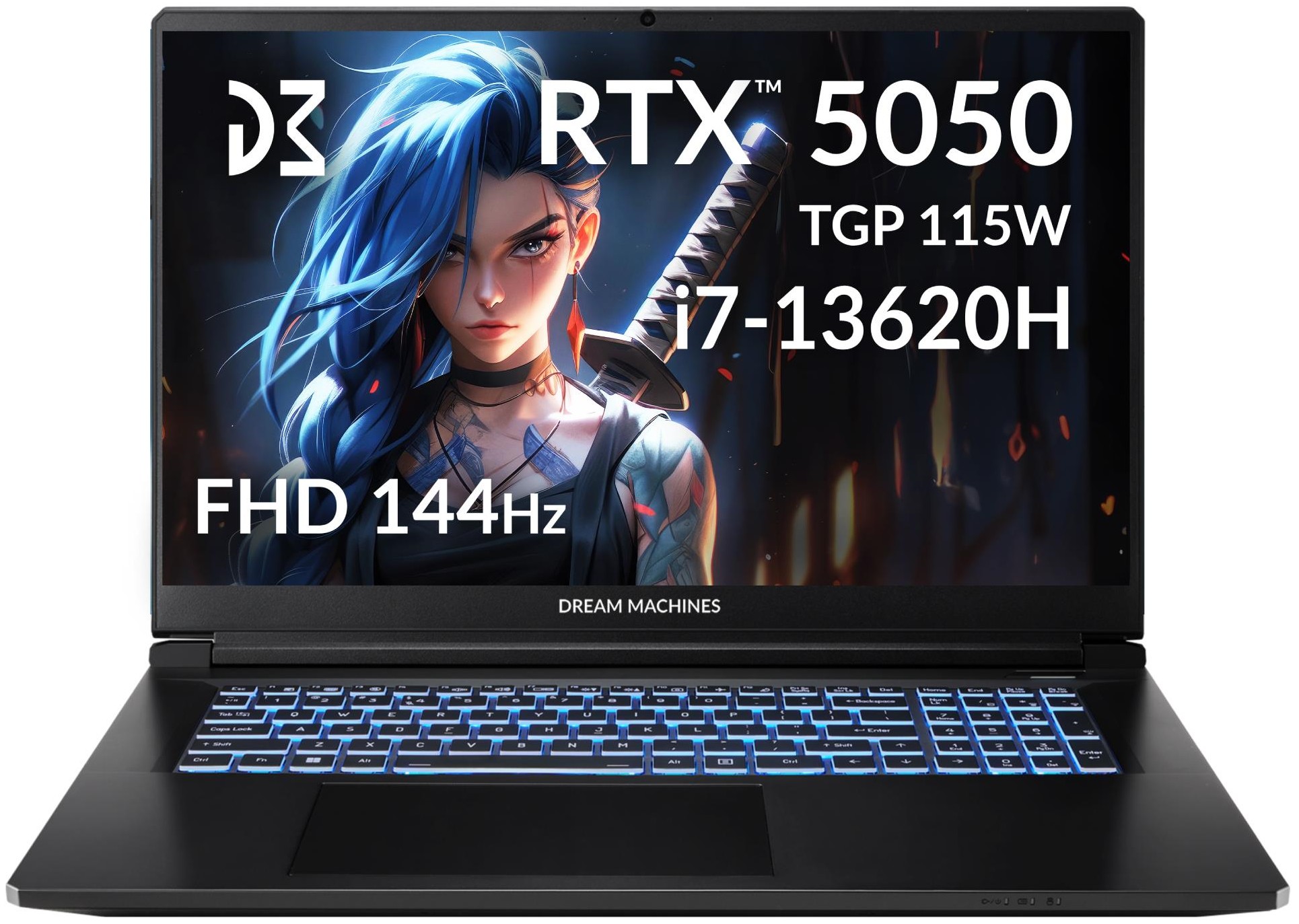 Ноутбук DREAM MACHINES RG5050-17UA28 черный (RG5050-17UA28) в Киеве