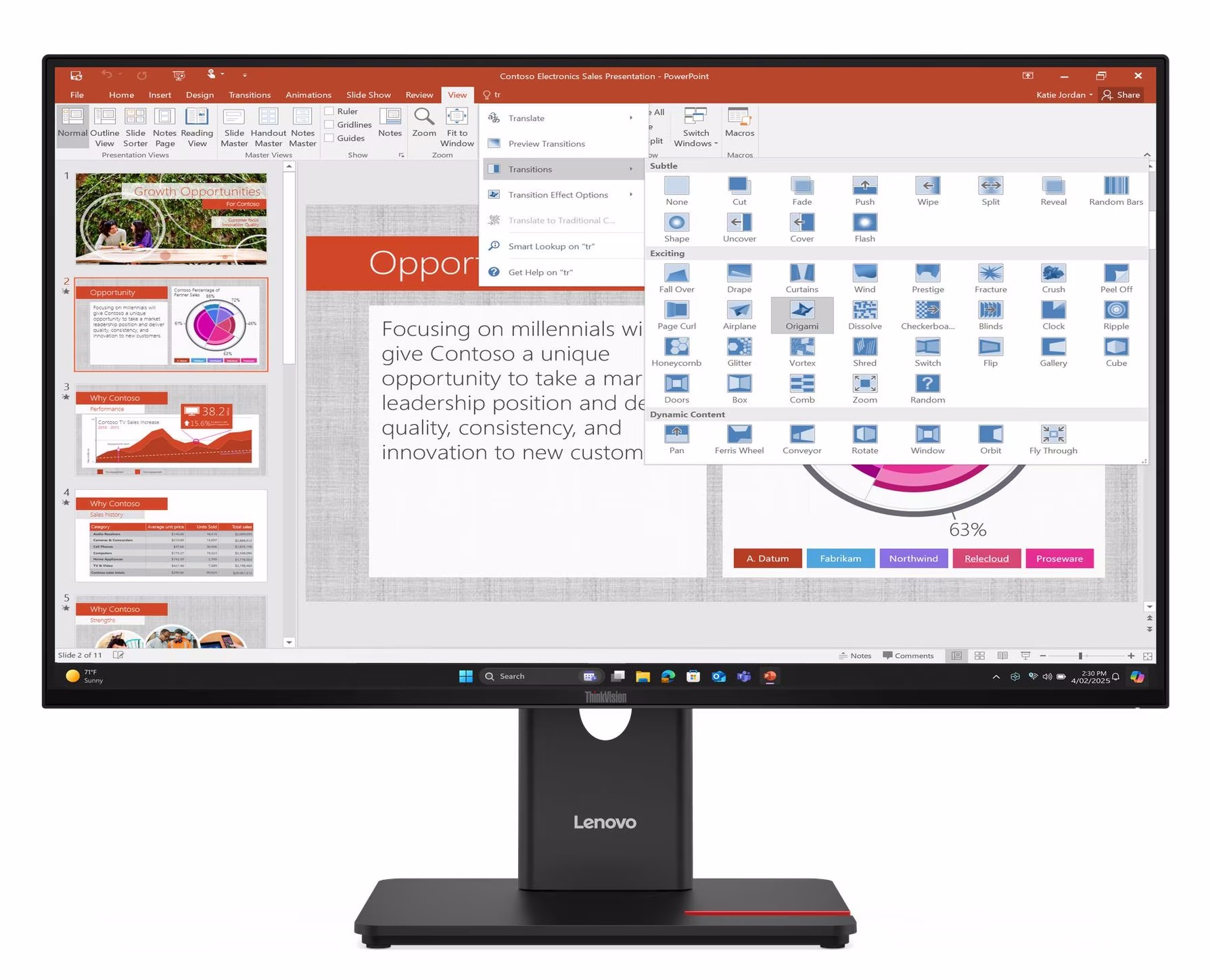Монітор 27" LENOVO T27-40 (64A5MAT6UA) в Києві