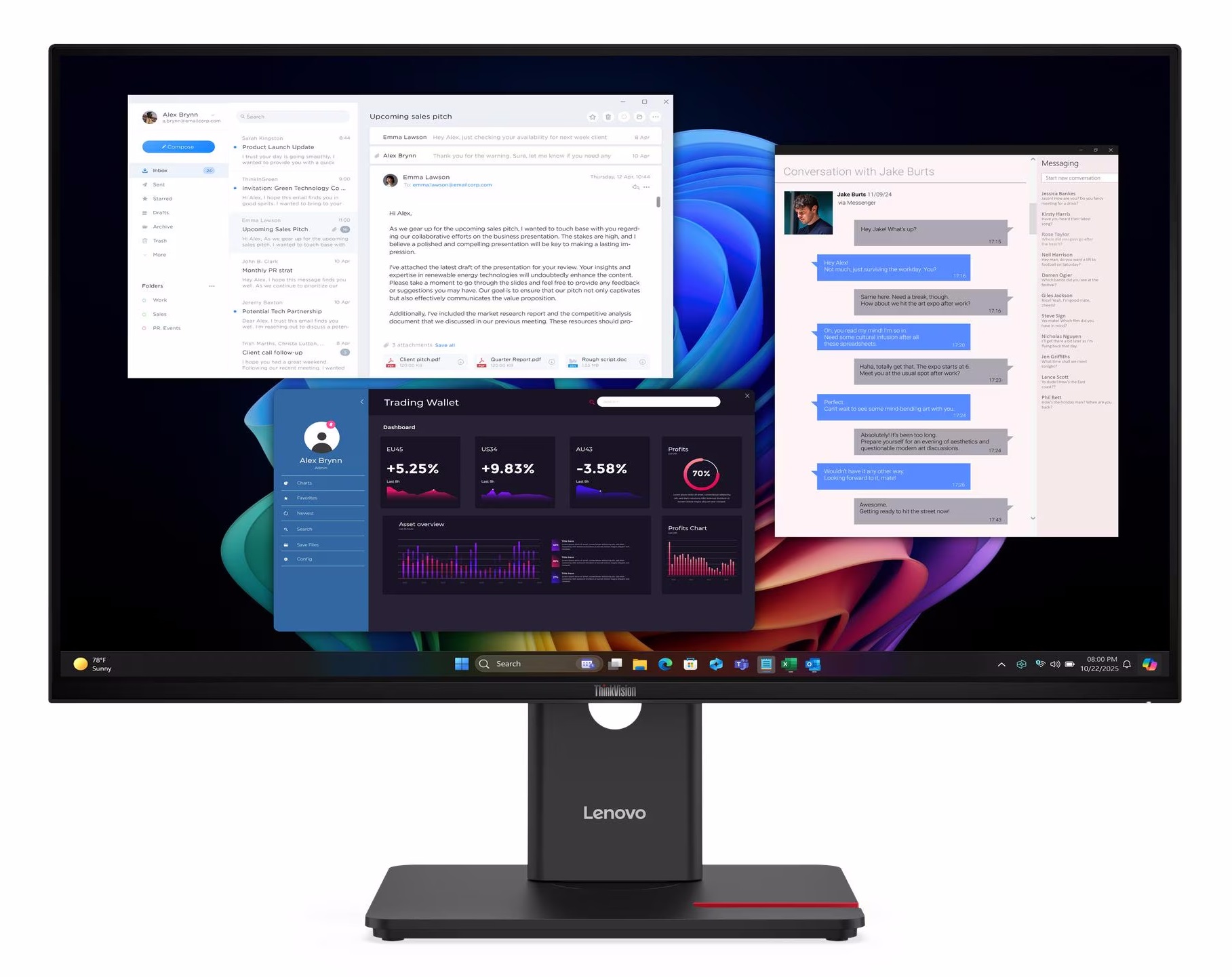 Монитор 27" LENOVO T27UD-40 (64AFGAT2UA) в Киеве