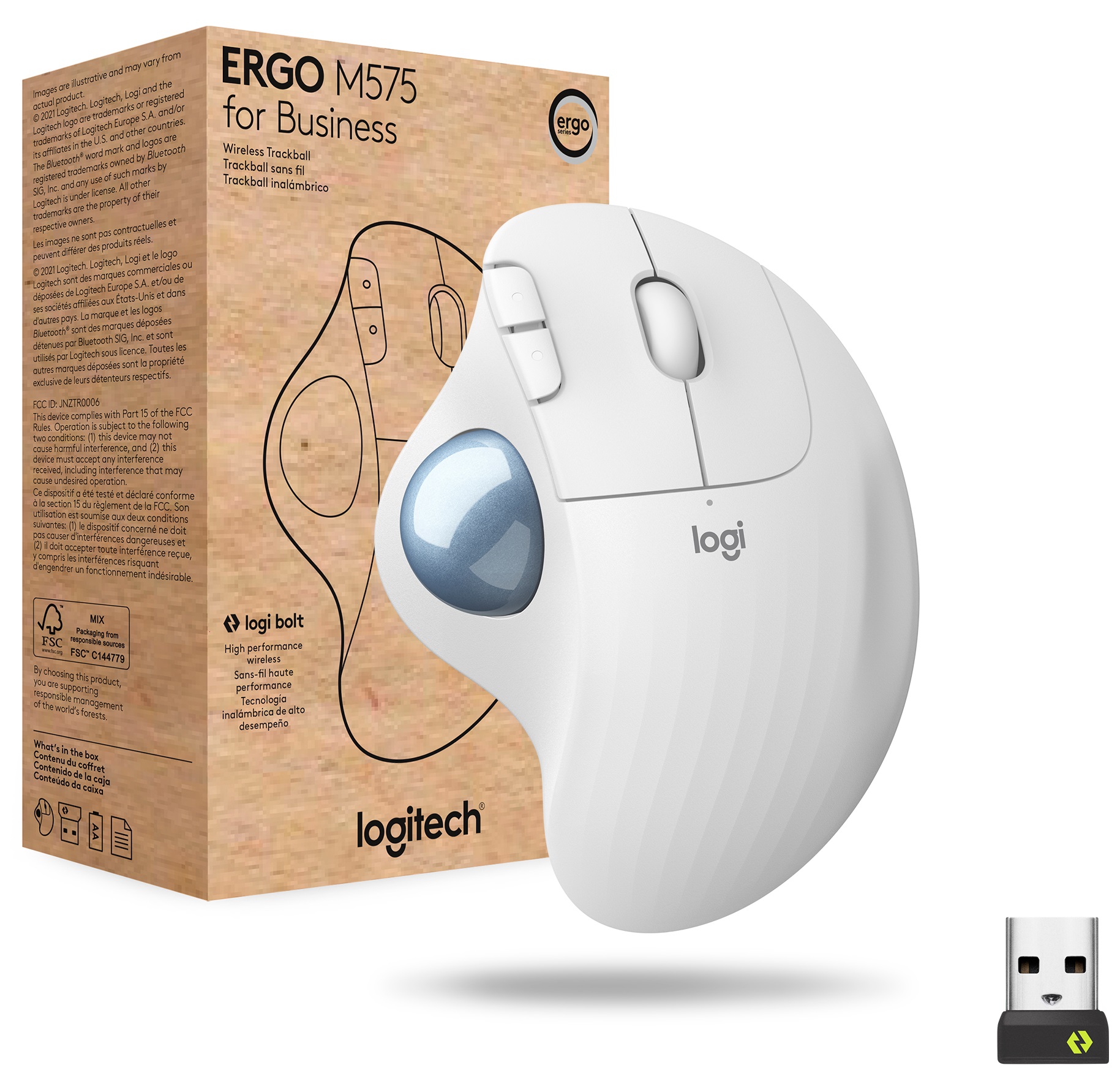Трекбол LOGITECH Ergo M575 For Business Off White (910-006438) в Києві