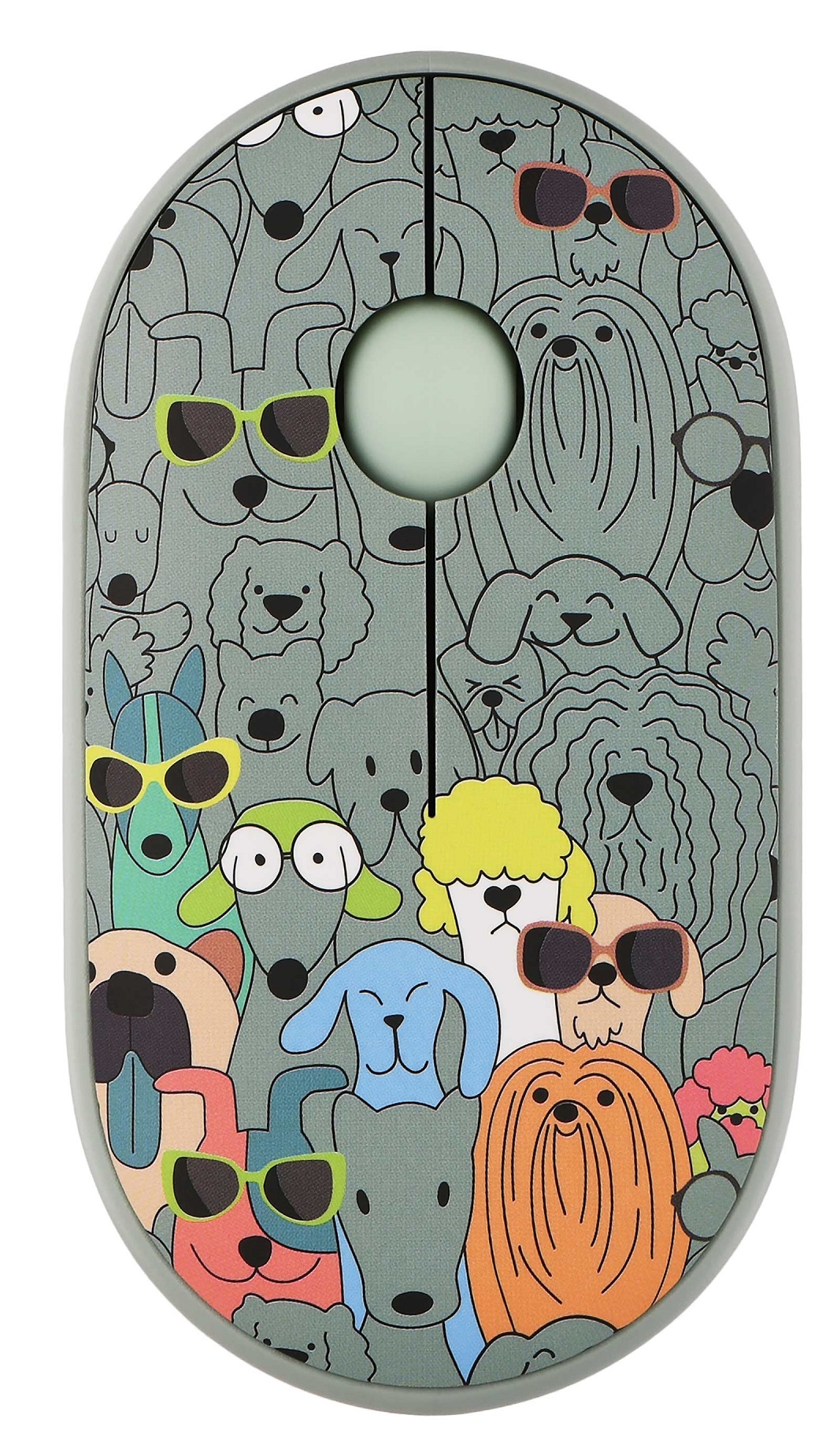 Миша 2E MF300 Pets Dogs Silent WL BT Green (2E-MF300WPETSGN) в Києві