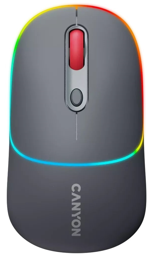 Миша CANYON MW-22 Dual Band RGB Dark Grey (CNS-CMSW22DG) в Києві