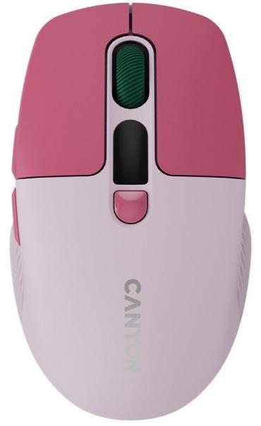 Миша CANYON MW-26 LCD Silent Dual Mode Pink (CNS-CMSW26P) в Києві