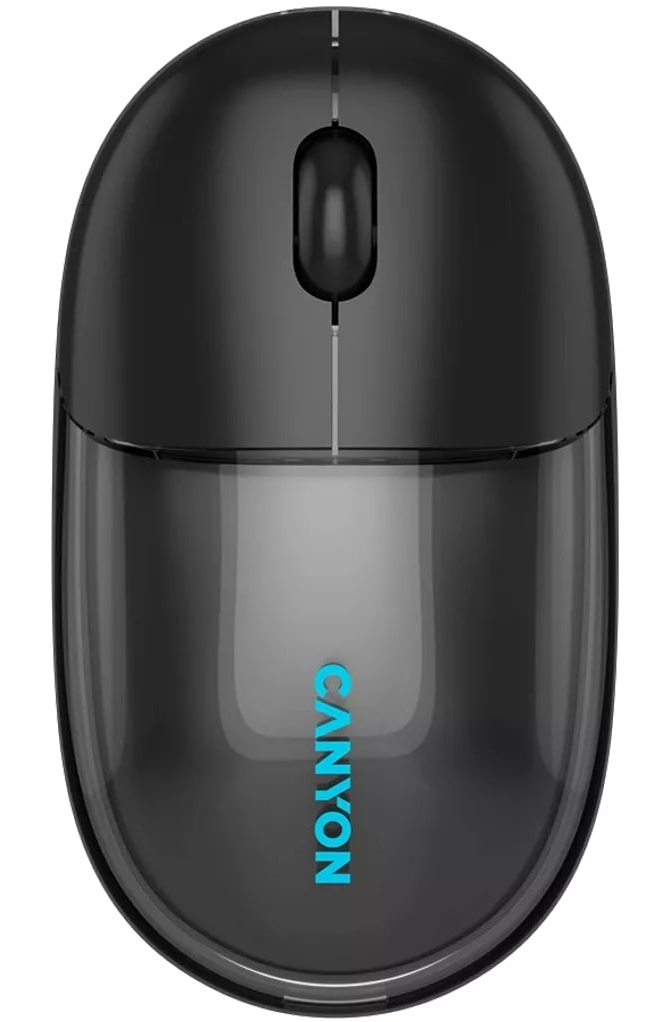 Миша CANYON OnClick 24 Transparent Black (CNS-CMSW24B) в Києві