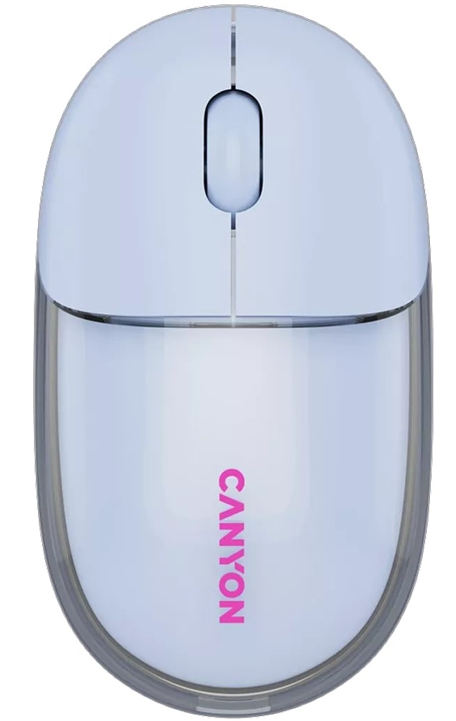 Миша CANYON OnClick 24 Transparent Blue (CNS-CMSW24BL) в Києві