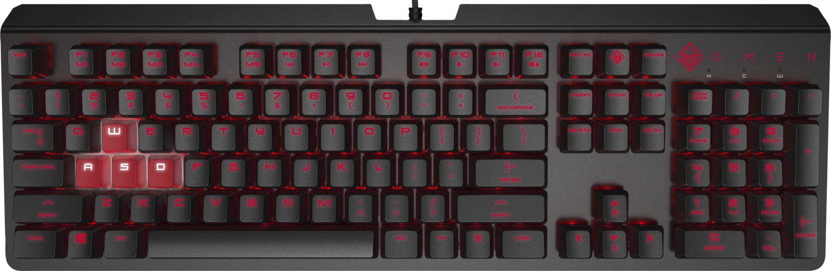 Клавіатура ігрова HP OMEN Encoder USB CHERRY MX Brown (6YW75AA) в Києві