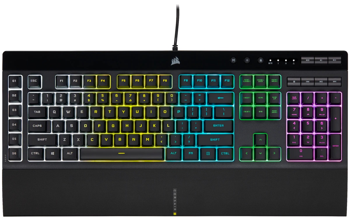 Клавиатура игровая CORSAIR K55 RGB Pro Black USB (CH-9226765-RU) в Киеве