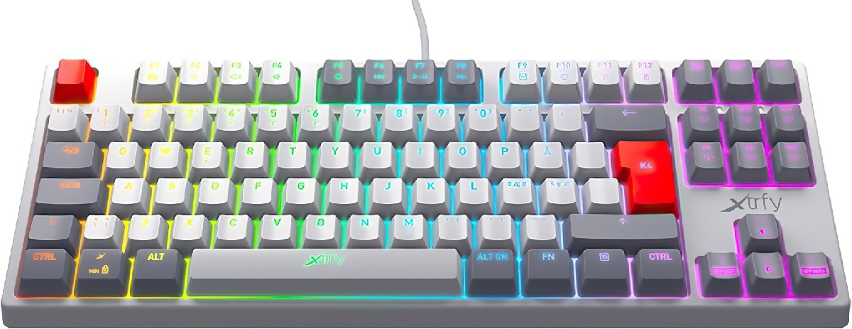 Клавиатура игровая XTRFY K4 TKL RGB Kailh Red Retro (XG-K4-RGB-TKL-RETRO-RRUS) в Киеве